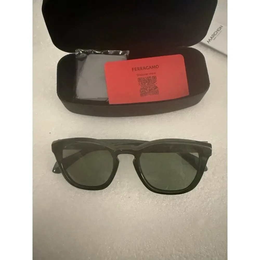 new ferragamo sunglasses Unisex Green Tint SF2040SE 320